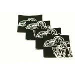 Wayang Kulit Coaster Set of 4pcs.