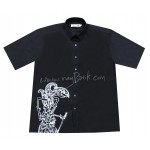 Wayang Kulit Men's Cotton Short Sleeve